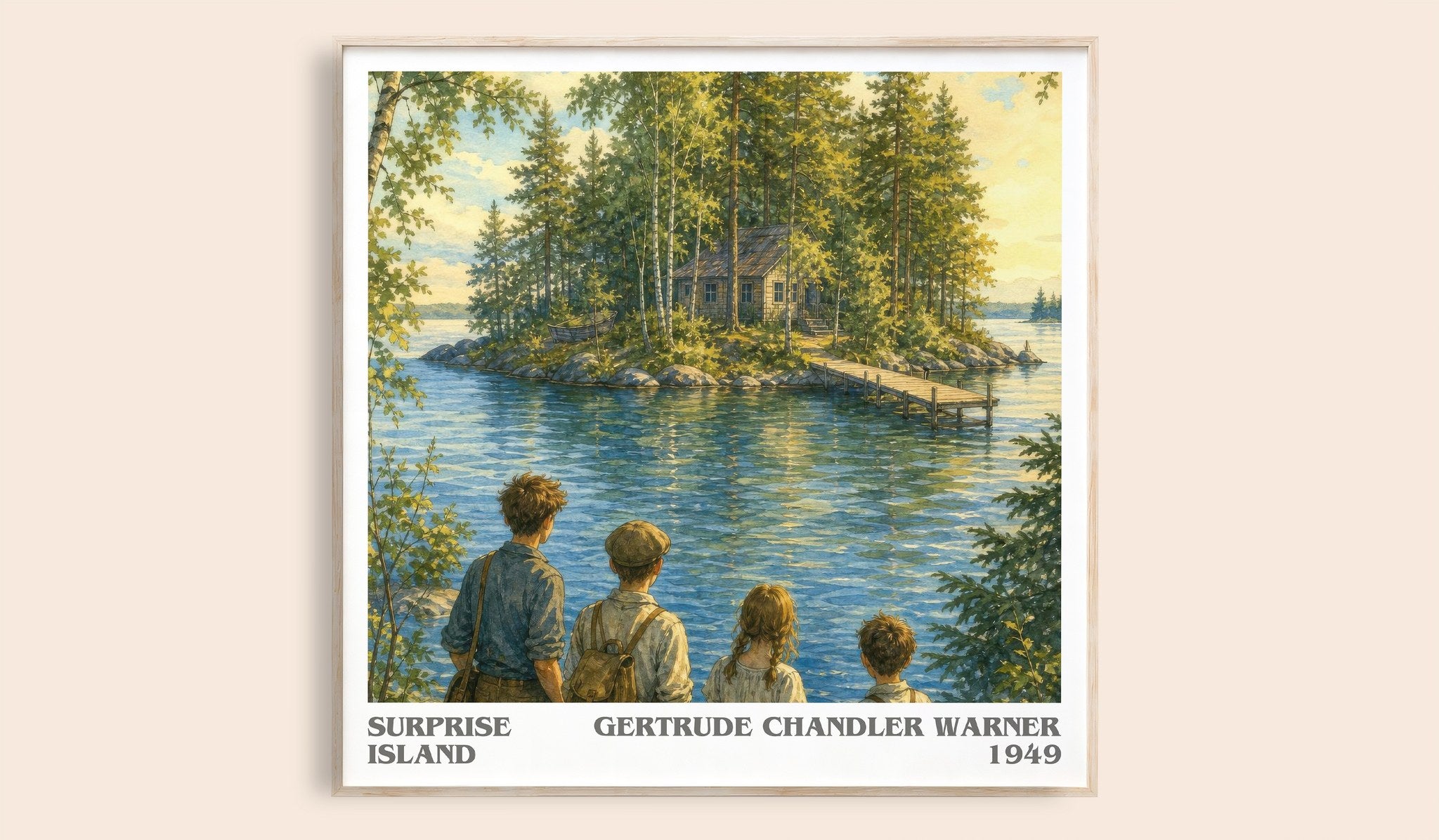 Surprise Island Literary Art Print by Gertrude Chandler Warner