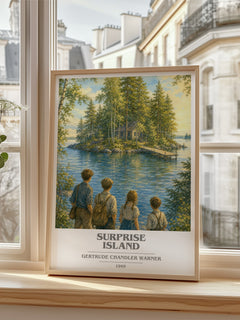Surprise Island book cover poster colour and style options – Gertrude Chandler Warner book art