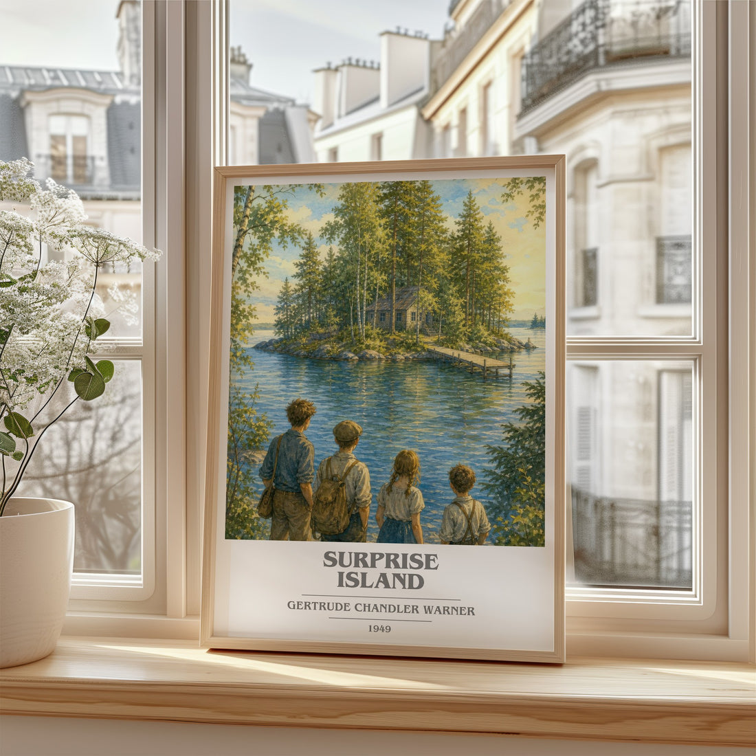 Surprise Island book cover poster colour and style options – Gertrude Chandler Warner book art