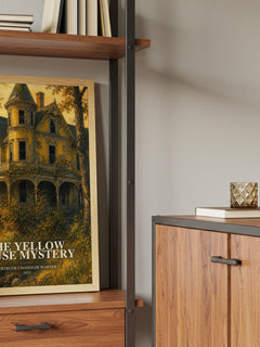 The Yellow House Mystery book watercolour illustration paper finish options – matte satin gloss