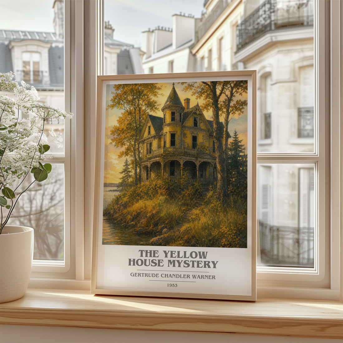 The Yellow House Mystery book cover poster colour and style options – Gertrude Chandler Warner book art