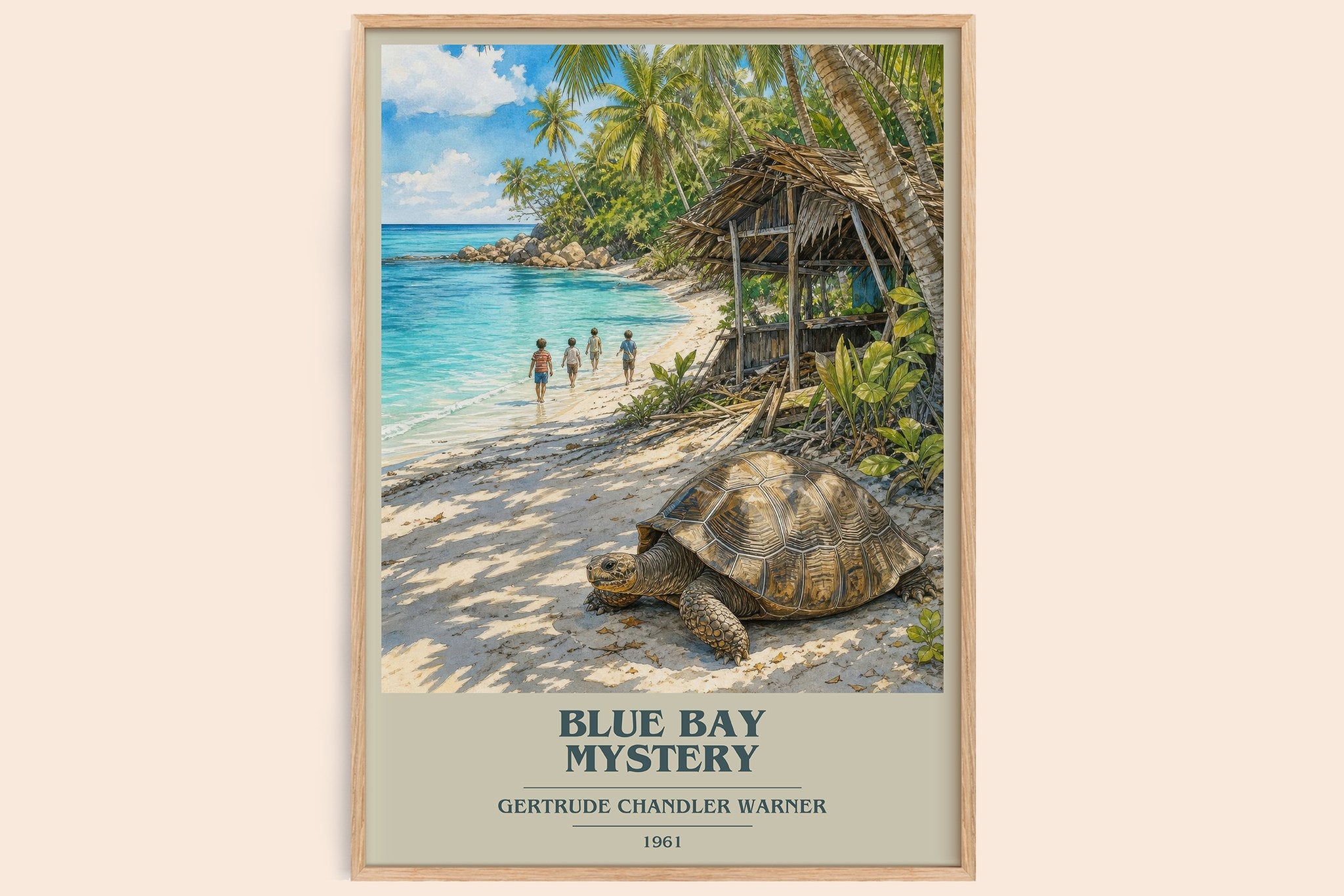 Blue Bay Mystery Book Cover Poster by Gertrude Chandler Warner