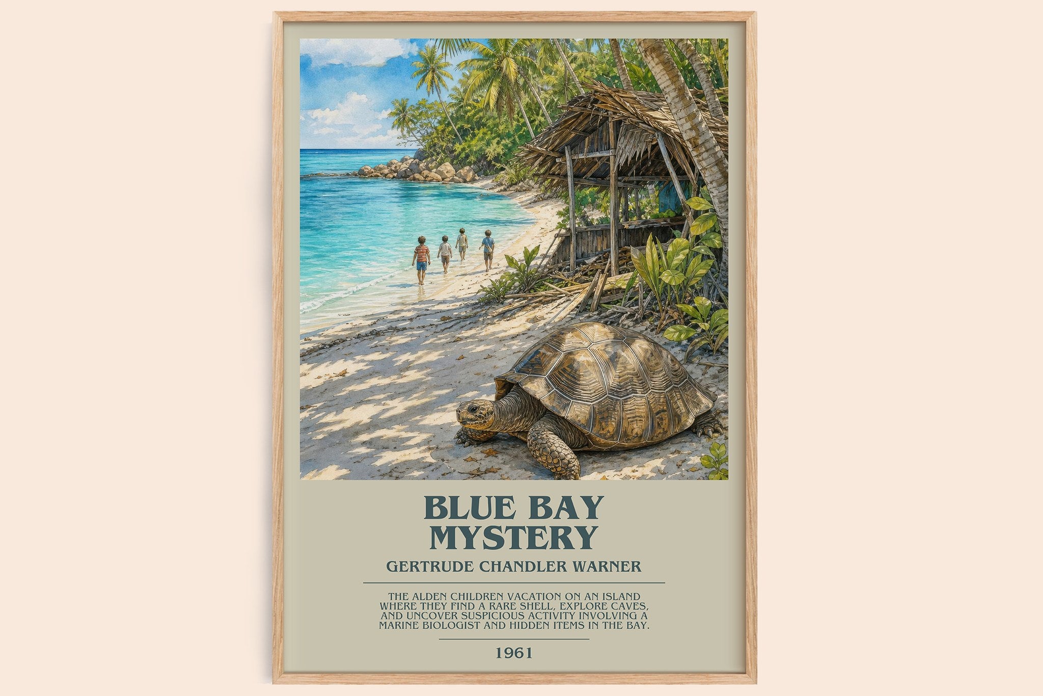 Blue Bay Mystery Bookish Wall Art by Gertrude Chandler Warner