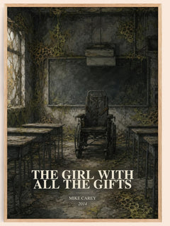 The Girl with All the Gifts watercolour book poster by Mike Carey – framed literary art print