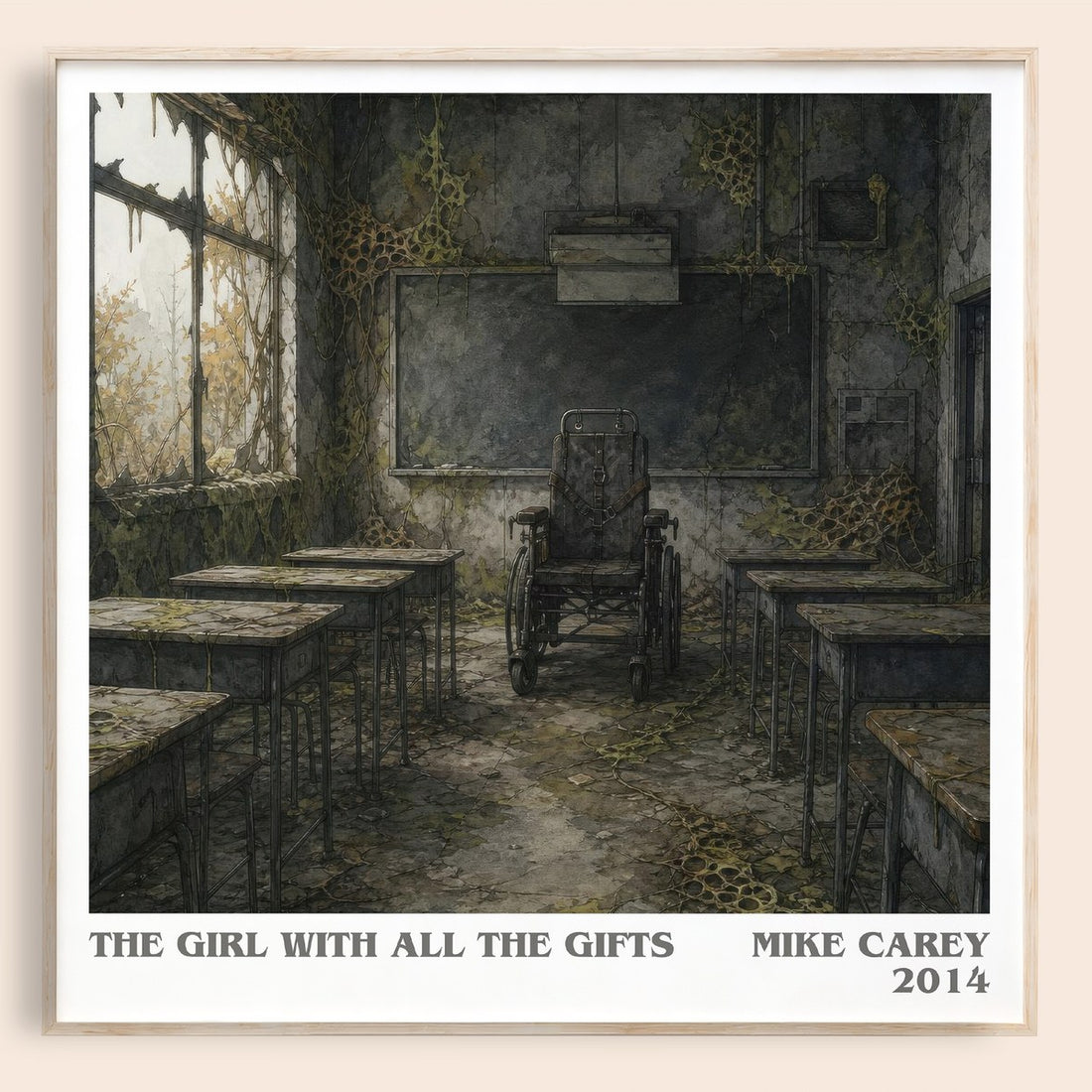 The Girl with All the Gifts literary book poster by Mike Carey – framed literary art print