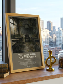 The Girl with All the Gifts bookish print framed by window – literary home decor