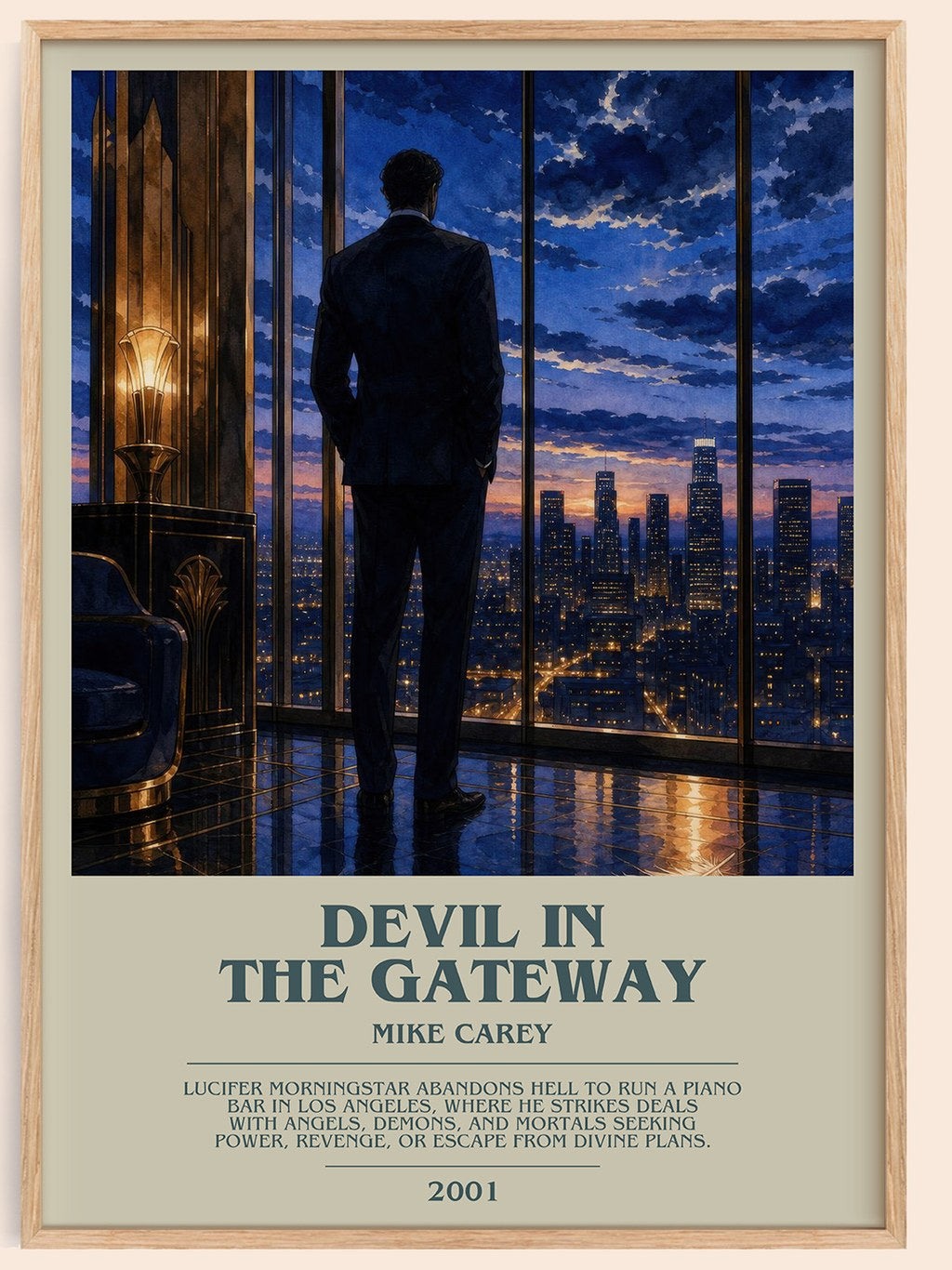 Devil in the Gateway bookish book poster by Mike Carey – framed literary art print