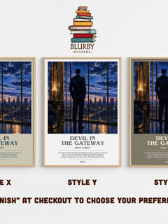 Devil in the Gateway Bookish Wall Art by Mike Carey – Style X, Y and Z side by side – choose your finish