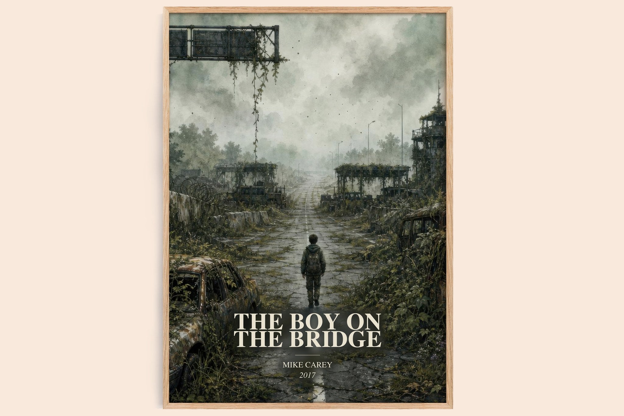 The boy on the bridge Book Watercolour Illustration by Mike Carey