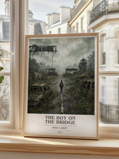The boy on the bridge book cover poster colour and style options – Mike Carey book art