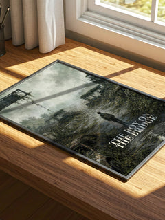 The boy on the bridge watercolour book poster framed on wall – sci fi wall art