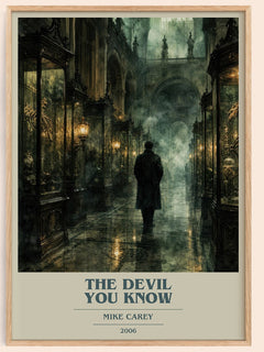 The Devil You Know book cover book poster by Mike Carey – framed literary art print