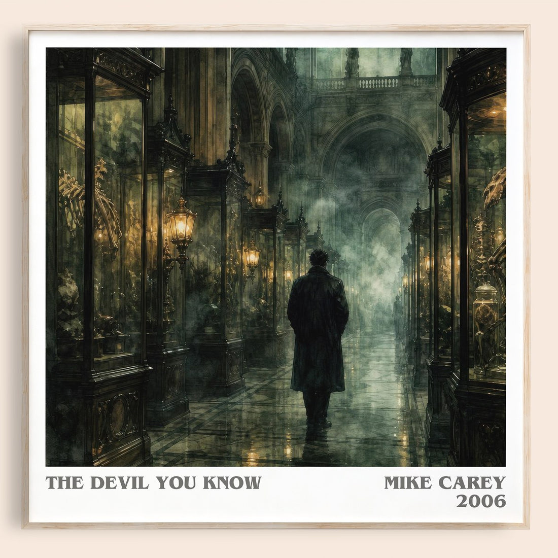 The Devil You Know literary book poster by Mike Carey – framed literary art print