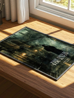 The Devil You Know watercolour book poster framed on wall – fantasy wall art