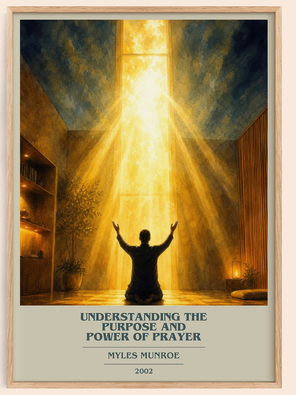 Understanding the Purpose and Power of Prayer book cover book poster by Myles Munroe – framed literary art print