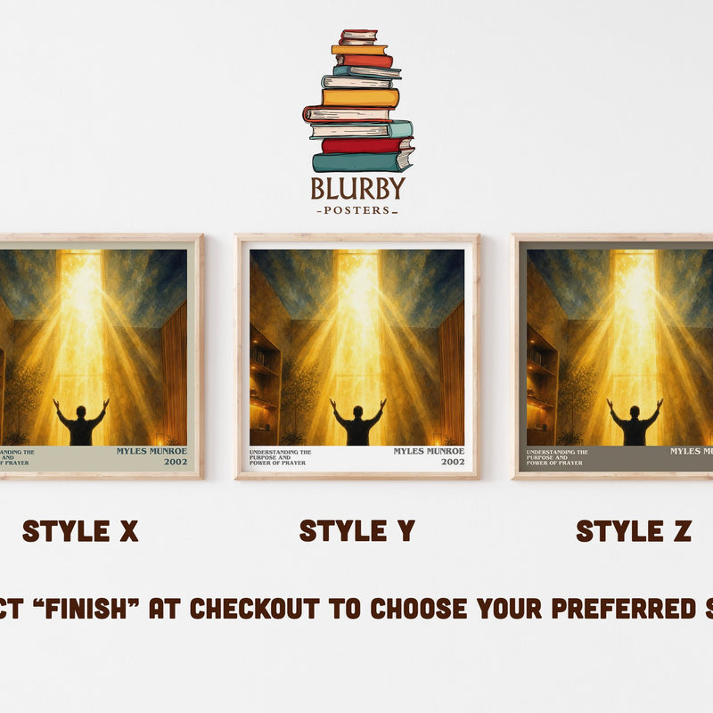 Understanding the Purpose and Power of Prayer literary print in frame leaning in hallway – non fiction wall art