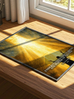 Understanding the Purpose and Power of Prayer watercolour book poster framed on wall – non fiction wall art