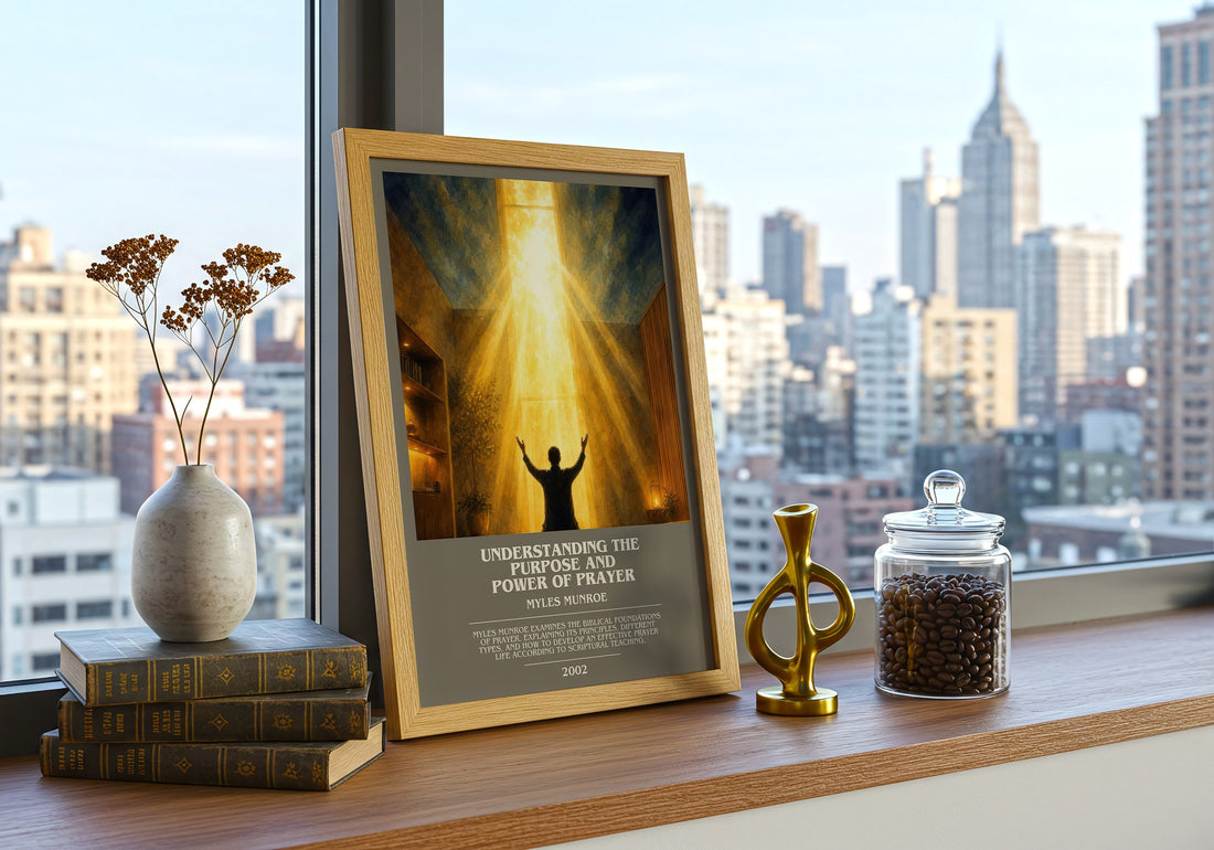 Understanding the Purpose and Power of Prayer bookish print framed by window – literary home decor