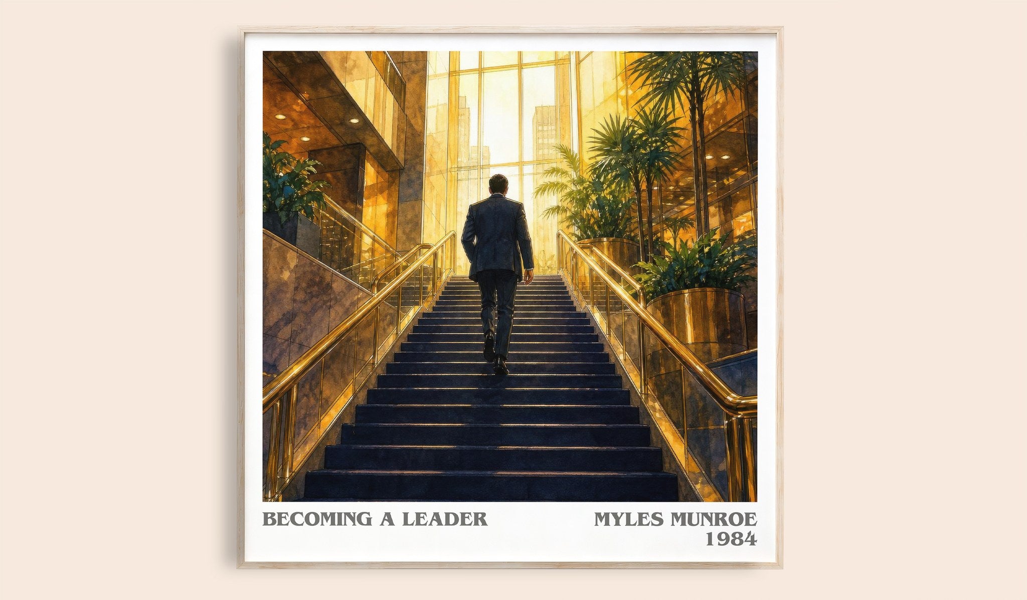Becoming a leader Literary Art Print by Myles Munroe