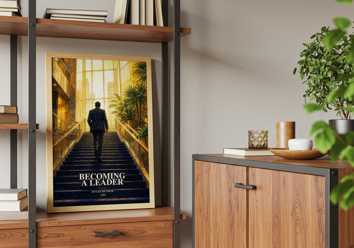 Becoming a leader book watercolour illustration paper finish options – matte satin gloss