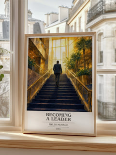 Becoming a leader book cover poster colour and style options – Myles Munroe book art