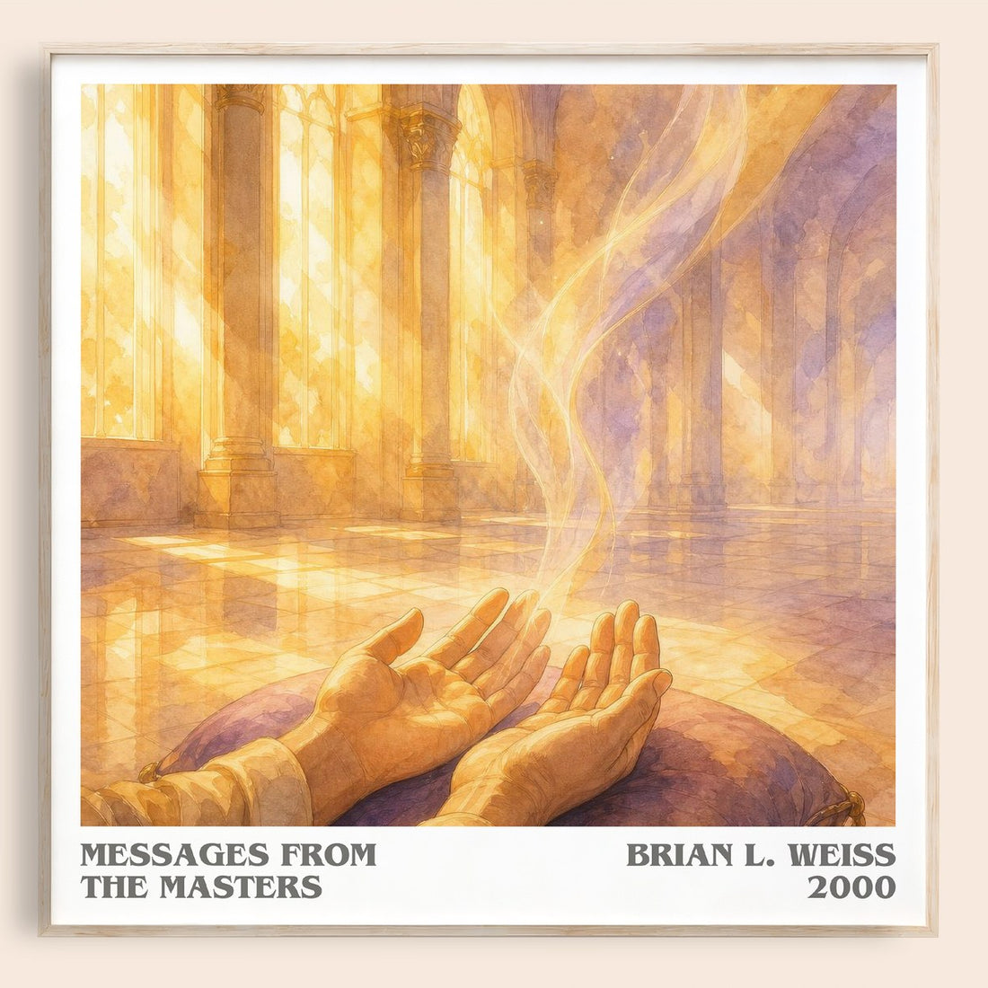 Messages from the masters literary book poster by Brian L. Weiss – framed literary art print