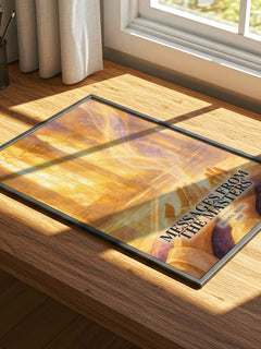Messages from the masters watercolour book poster framed on wall – non fiction wall art