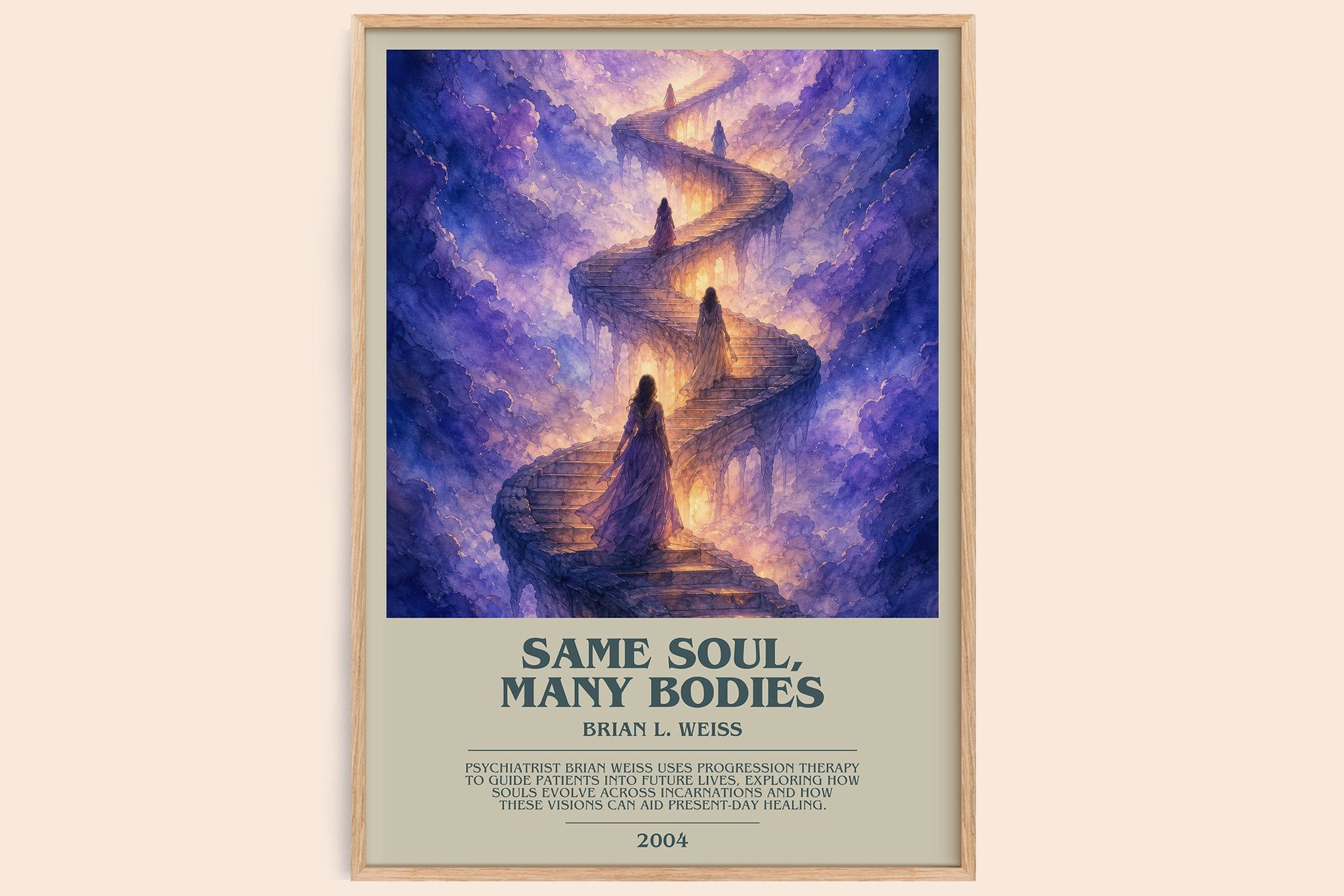 Same Soul, Many Bodies Bookish Wall Art by Brian L. Weiss
