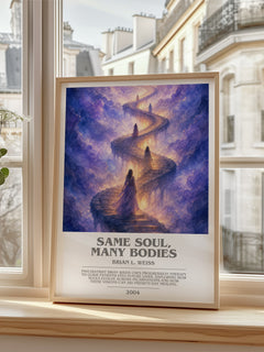 Same Soul, Many Bodies bookish poster colour and style options – Brian L. Weiss book art