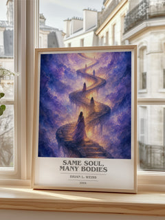Same Soul, Many Bodies book cover poster colour and style options – Brian L. Weiss book art