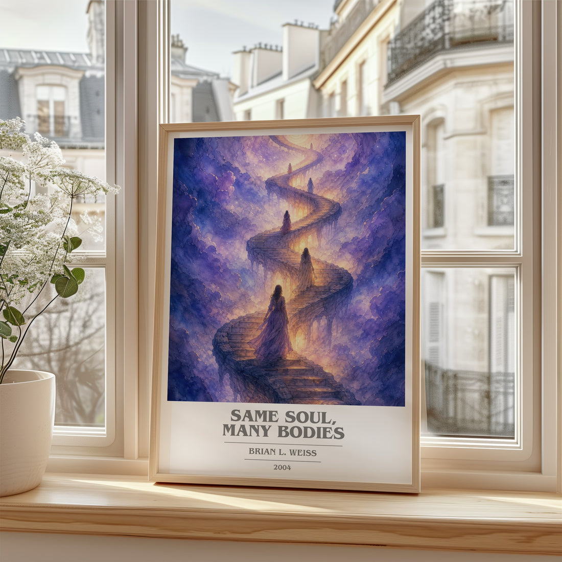 Same Soul, Many Bodies book cover poster colour and style options – Brian L. Weiss book art