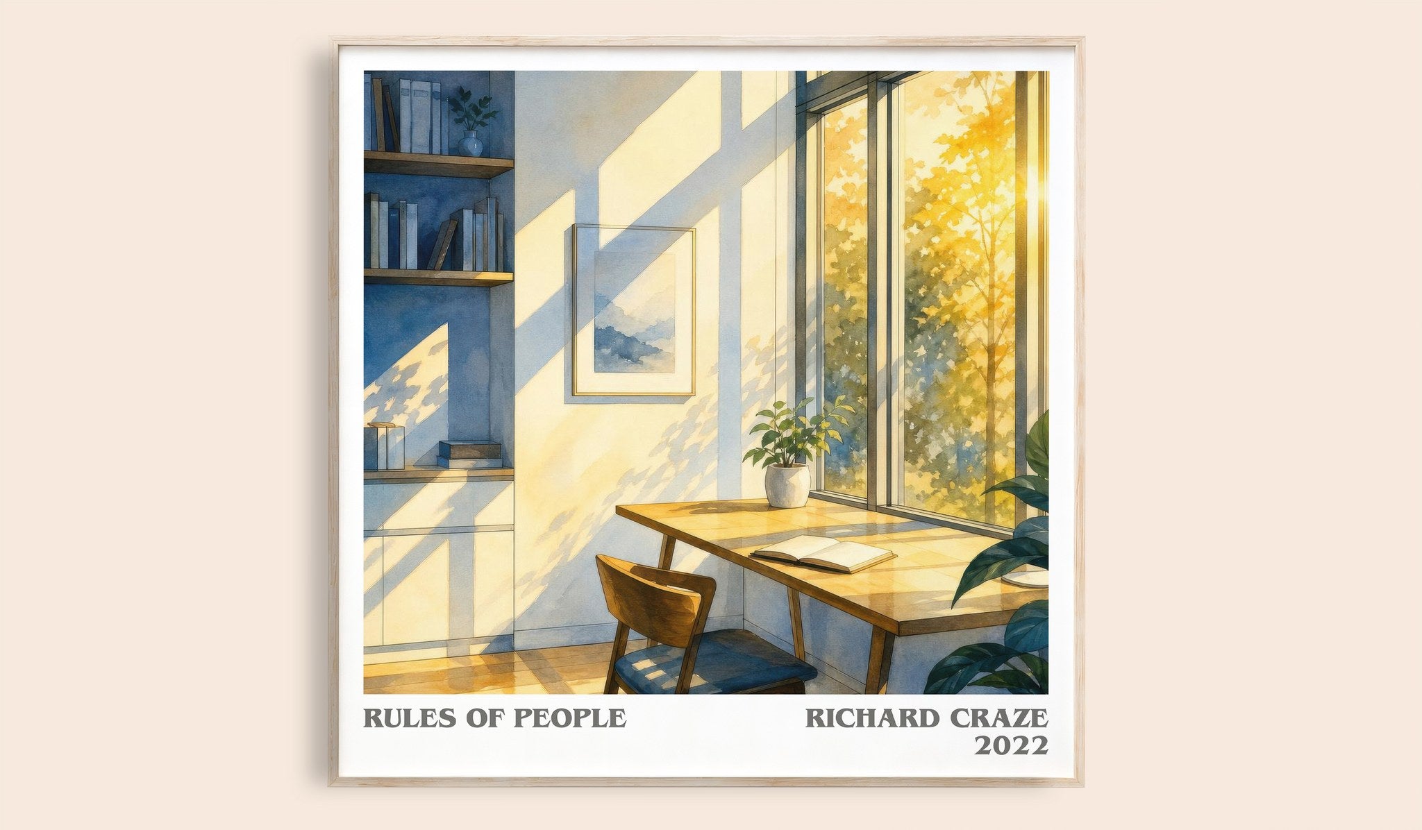 Rules of People Literary Art Print by Richard Craze