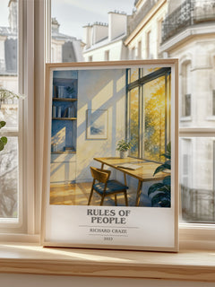 Rules of People book cover poster colour and style options – Richard Craze book art