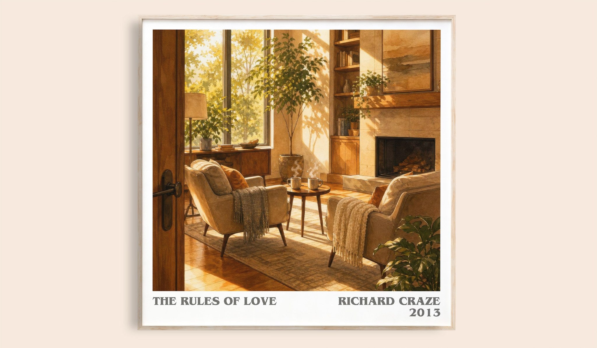 The Rules of Love Literary Art Print by Richard Craze