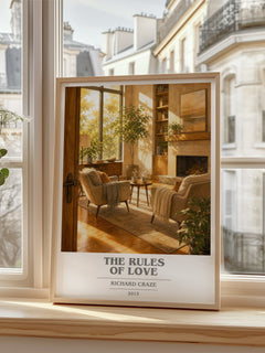 The Rules of Love book cover poster colour and style options – Richard Craze book art