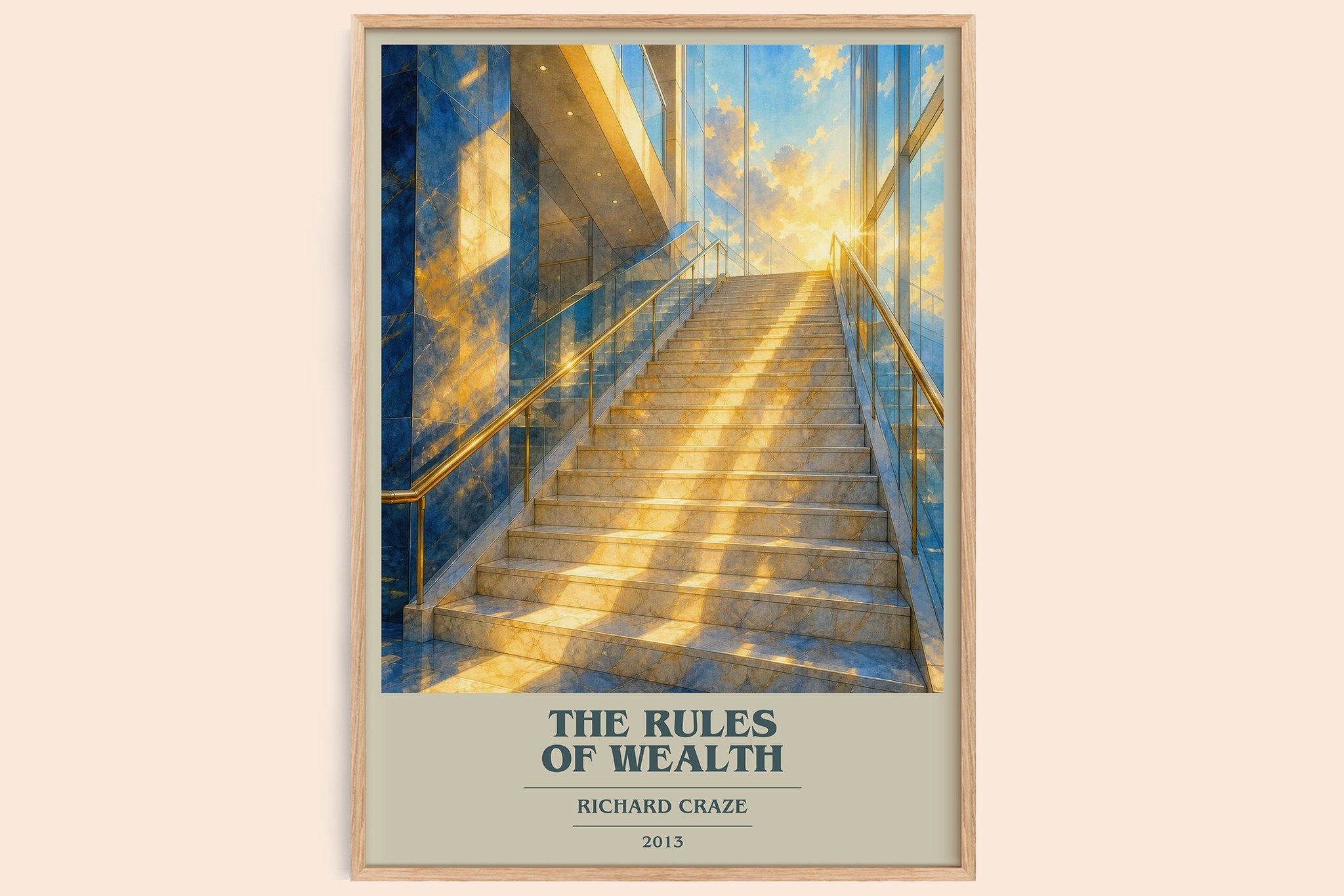 The Rules of Wealth Book Cover Poster by Richard Craze