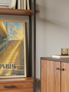 The Rules of Wealth book watercolour illustration paper finish options – matte satin gloss