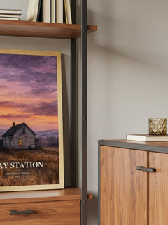 Way station book watercolour illustration paper finish options – matte satin gloss