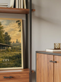 City book watercolour illustration paper finish options – matte satin gloss
