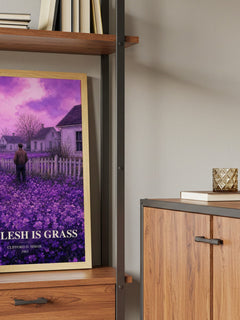 All Flesh Is Grass book watercolour illustration paper finish options – matte satin gloss