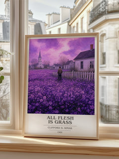 All Flesh Is Grass book cover poster colour and style options – Clifford D. Simak book art