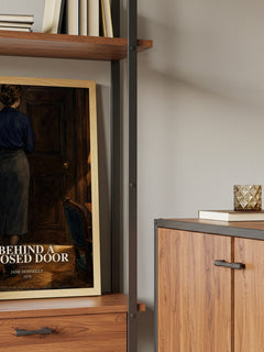 Behind A Closed Door book watercolour illustration paper finish options – matte satin gloss