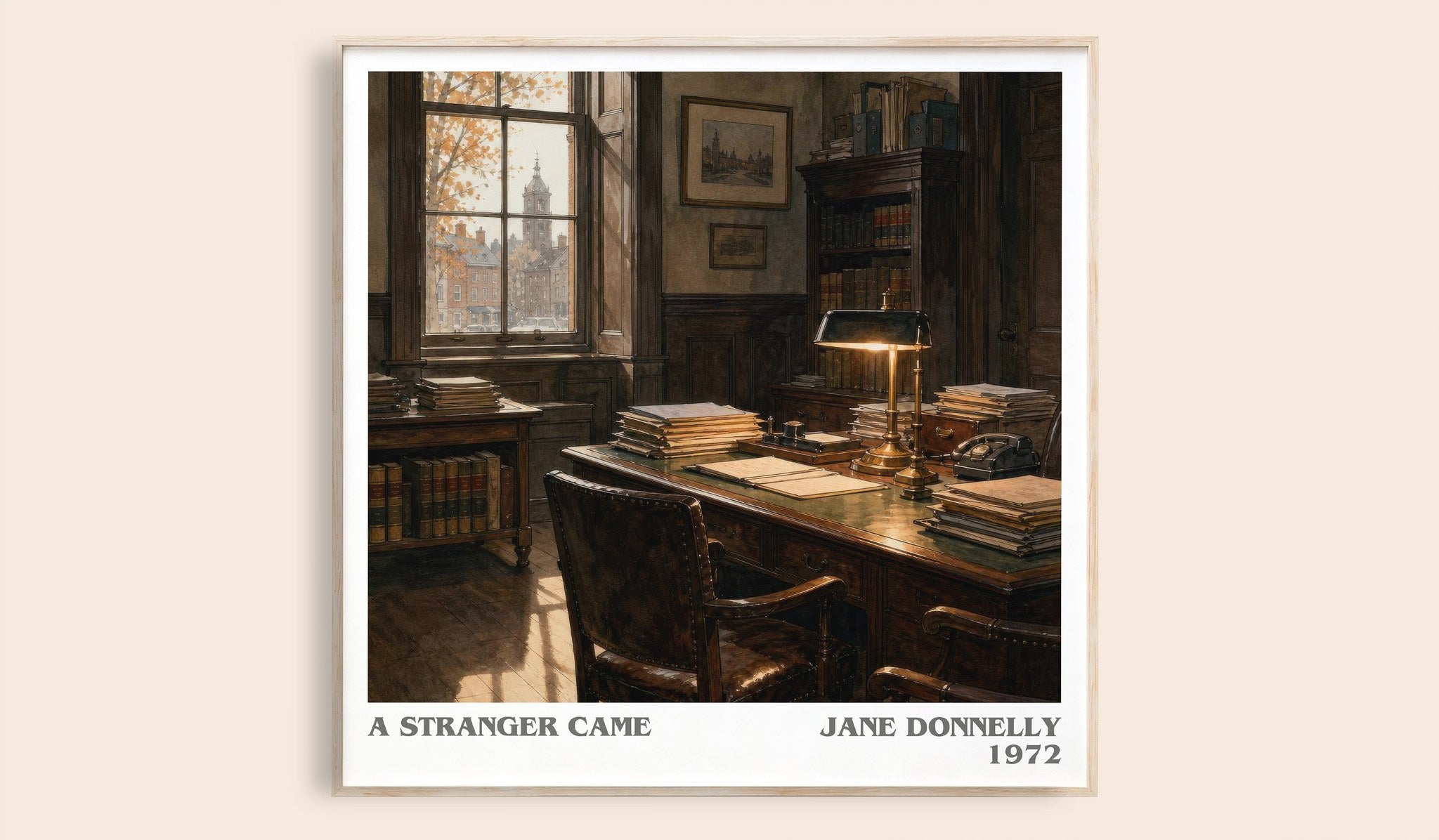 A Stranger Came Literary Art Print by Jane Donnelly
