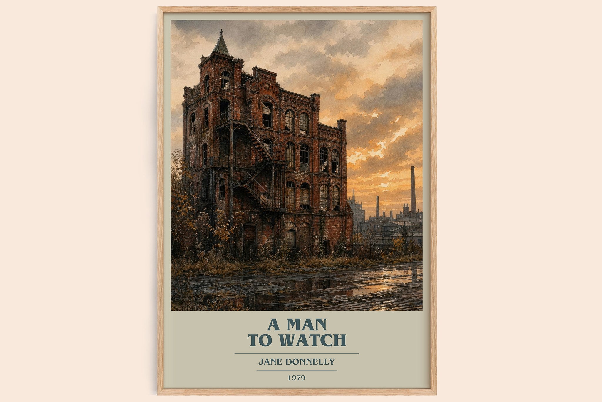 A Man to Watch Book Cover Poster by Jane Donnelly