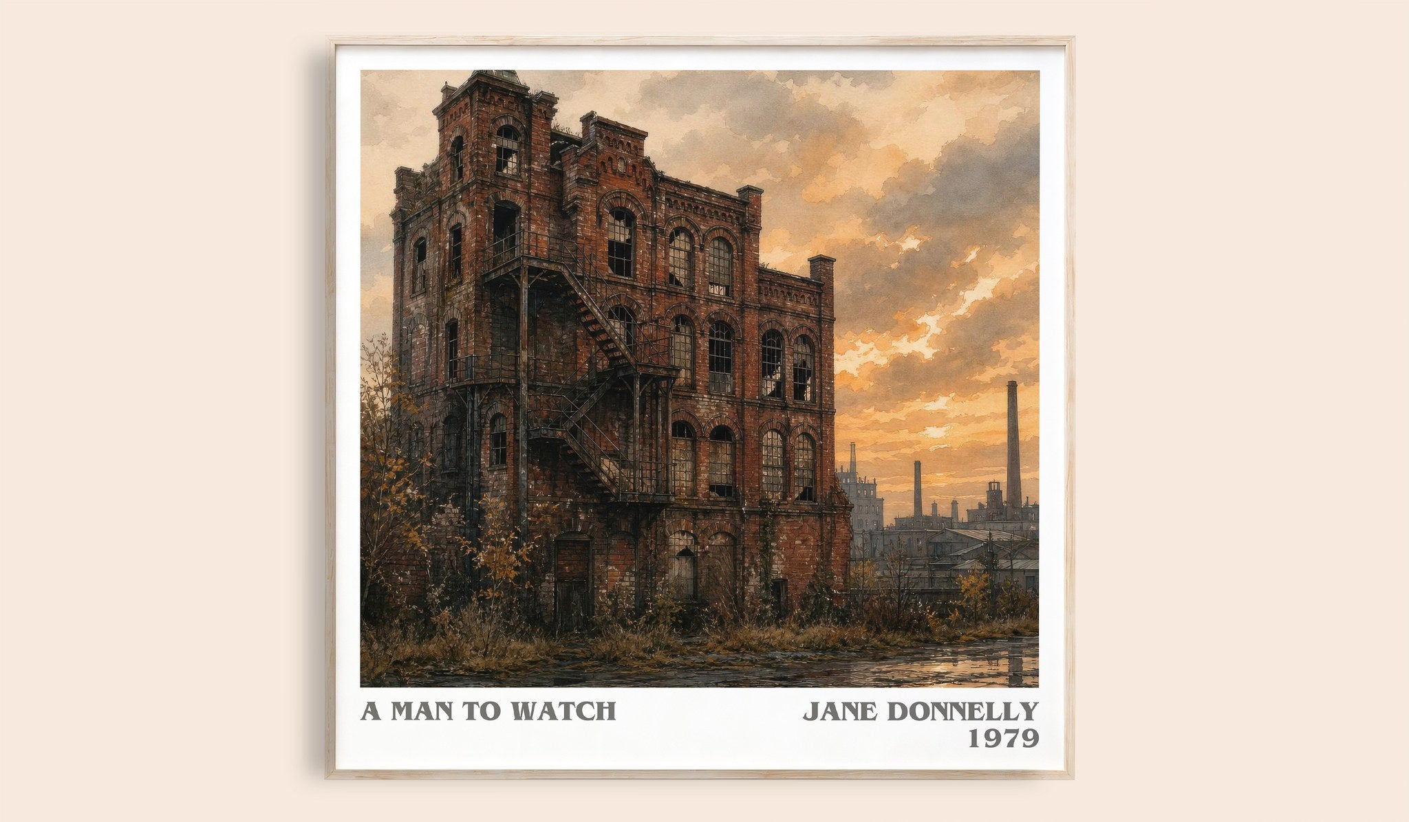 A Man to Watch Literary Art Print by Jane Donnelly