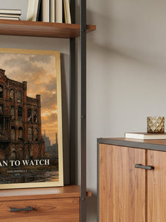 A Man to Watch book watercolour illustration paper finish options – matte satin gloss
