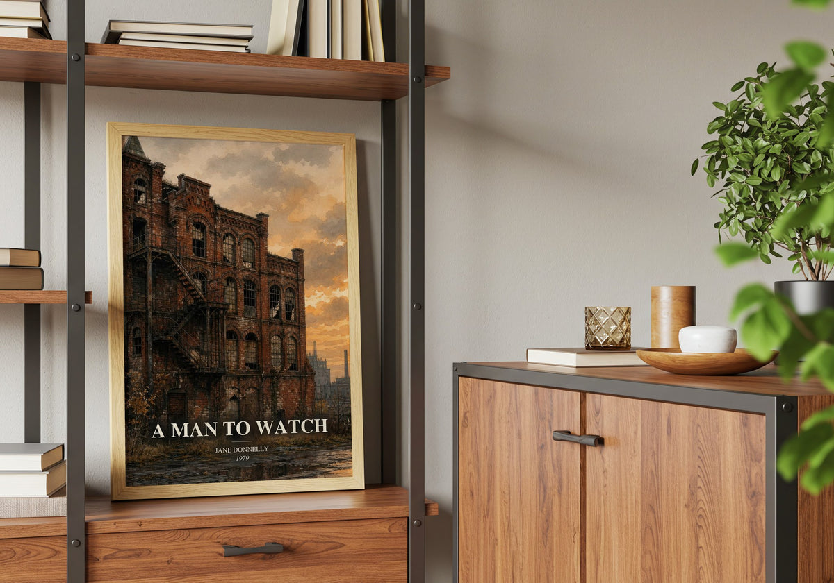 A Man to Watch book watercolour illustration paper finish options – matte satin gloss
