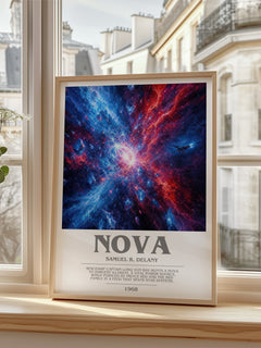 Nova bookish poster colour and style options – Samuel R. Delany book art