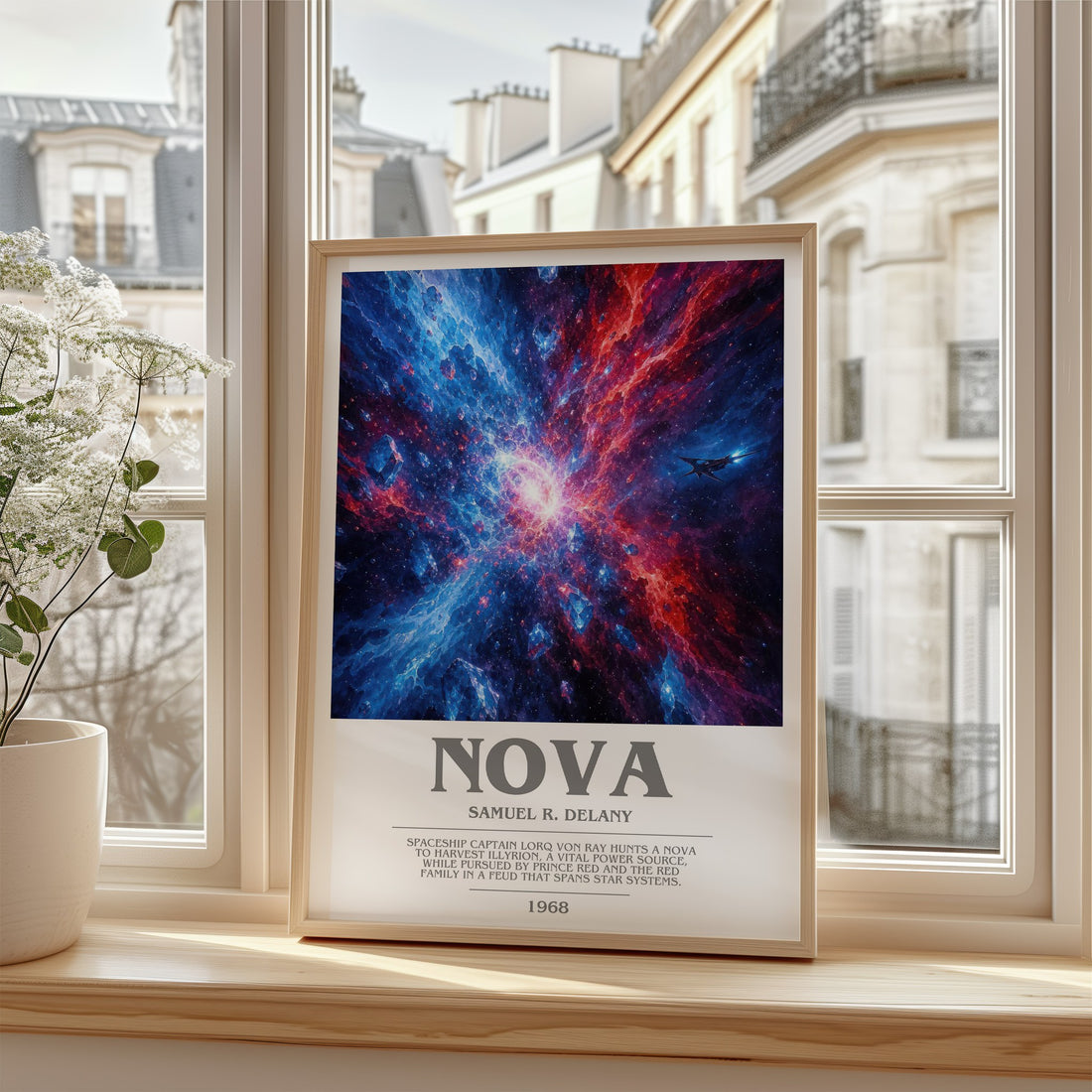 Nova bookish poster colour and style options – Samuel R. Delany book art