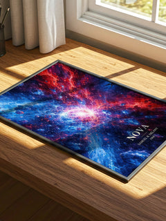 Nova watercolour book poster framed on wall – sci fi wall art